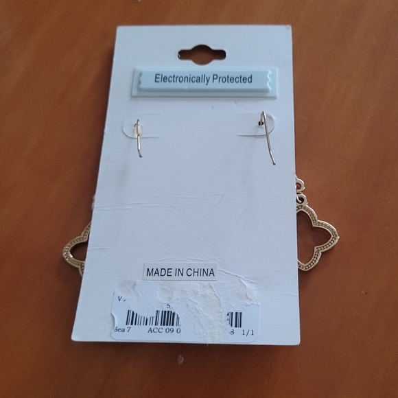 Jessica McClintock Gold Drop Dangle Earrings - Picture 3 of 3